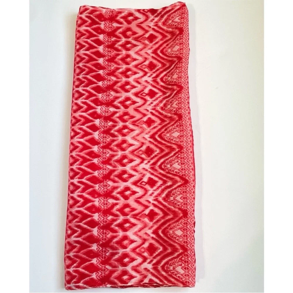 Hobby Lobby Infinity Scarf Lightweight Ikat Tribal Geometric Print Made in India